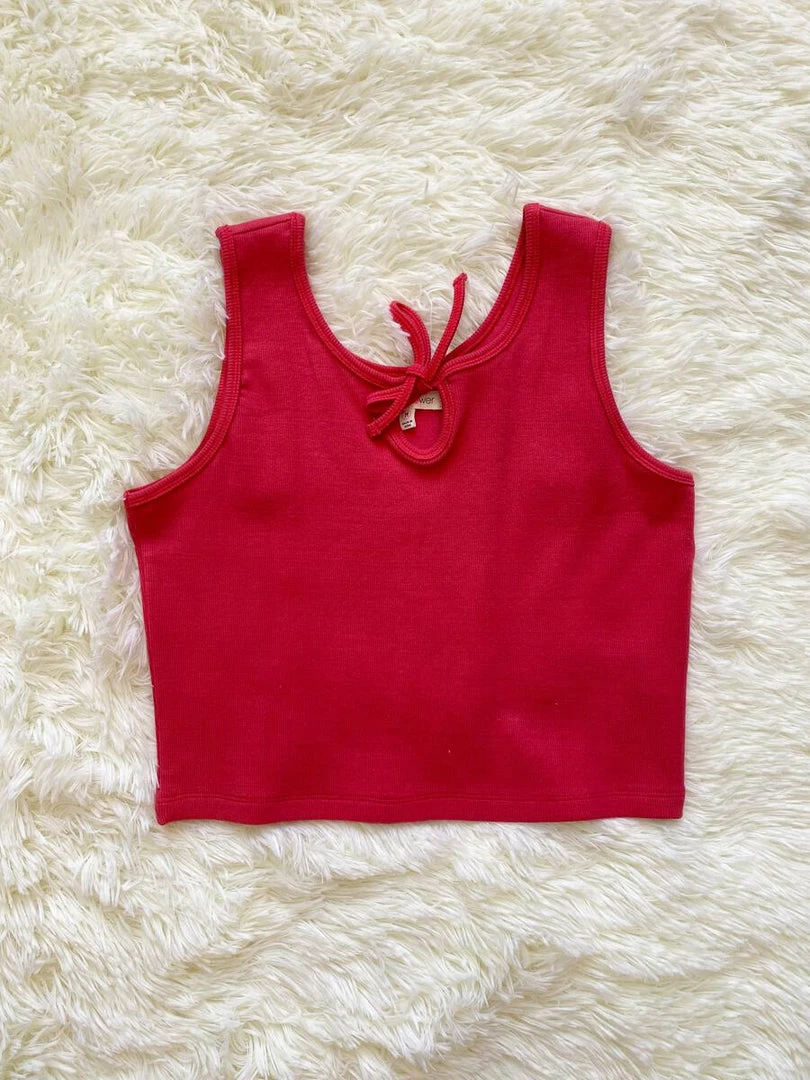 Buy π₯° Tween Paper Flower Ribbed Tank β 3 Tween Paper Flower Ribbed Tank