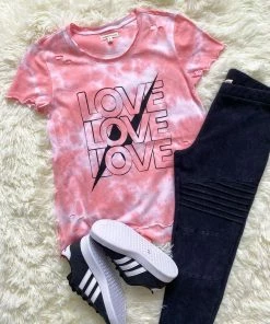 Paper Flower Washed Black Motto Legging Tween