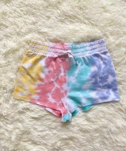 Paper Flower Patel Tie Dye Short Tween