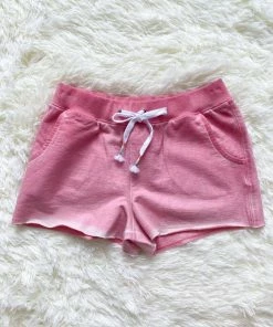 Tween Paper Flower Raw Edge Pocket Short