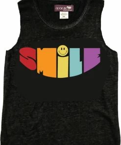 Girls Tween Style Smile Tank