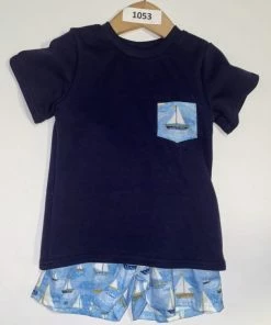 Emma Jean Kids Sailboat Boys Short Set Clearance