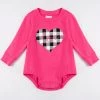 Honeydew Pink Love Heart Bubble Baby Clothes