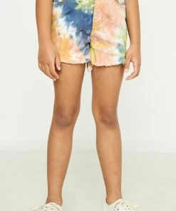 Budget π Tween Hayden Tie Dye Frayed Denim Short π― 9 Tween Hayden Tie Dye Frayed Denim Short