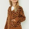 Hayden Front Pocket Animal Print Cardigan Tween