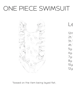 Blueberry Bay Berry Seascape Swimsuit Girls