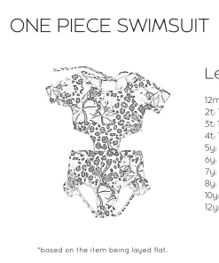 Girls Blueberry Bay Mint Shell One Piece Swimsuit