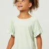 Tween Hayden Smocked Shoulder Top