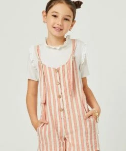 Hayden Stripe Button Romper