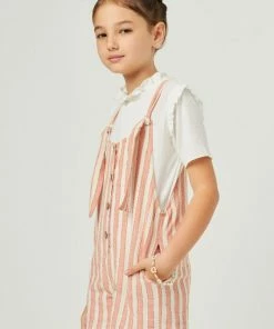 Hayden Stripe Button Romper