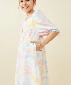 Coupon 😉 Hayden Cloudy Tie Dye Print 👗 Dress 😉 8 Hayden Cloudy Tie Dye Print Dress