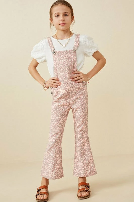 Budget π Hayden Ditsy Floral Bell Bottom Overalls Tween π 3 Hayden Ditsy Floral Bell Bottom Overalls Tween