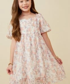 Hayden Haydne Watercolor Print Dress Tween