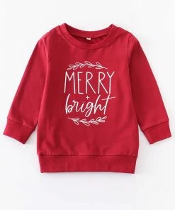 Girls Honeydew Merry & Bright Sweatshirt