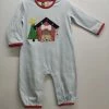 Banana Split Christmas Puppy Boys Romper
