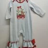 Baby Clothes Banana Split Christmas Puppy Girls Romper