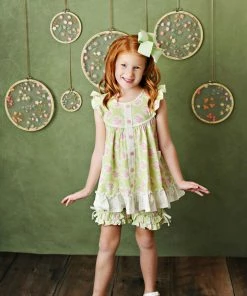 Serendipity Mint Tulip Pocket Tunic & Shorties