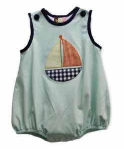 Banana Split Boys Sailboat Knit Bubble