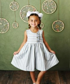 Serendipity Eden Stripe Dress Girls