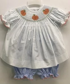 Banana Split Pumpkin Dot Dress & Bloomer
