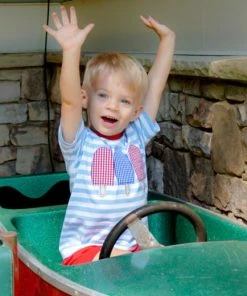 Banana Split Patriotic Popsicle Boys Short Set