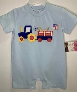 Banana Split Independence Day Romper Boys