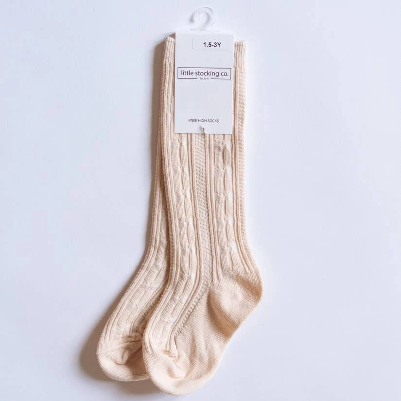 Cheapest π Girls Little Stockings Company Cable Knit Knee Sock π₯° 6 Girls Little Stockings Company Cable Knit Knee Sock