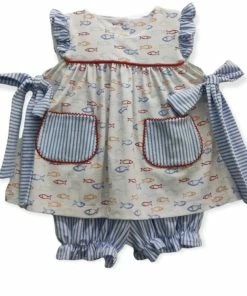 Banana Split Fish Frenzy Bloomer Set
