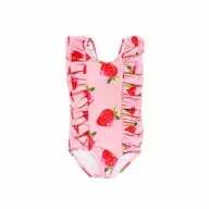 Blueberry Bay Berry Seascape Swimsuit Girls