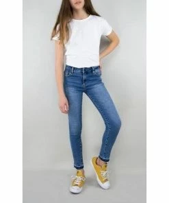 Tractr Nina High Rise Ankle Jean Girls