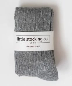 Little Stockings Company Girls Little Stockings Cable Knit Tights