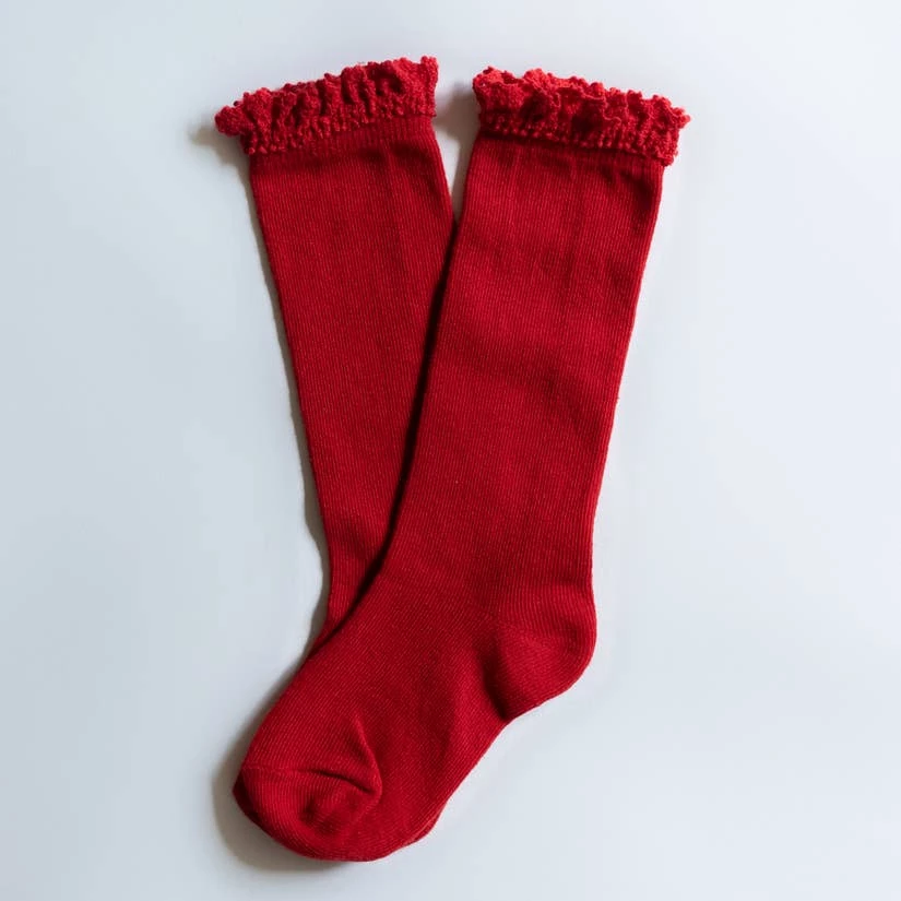 New π Little Stockings Company Lace Top Knee Sock π§ Girls π 6 Little Stockings Company Lace Top Knee Sock Girls