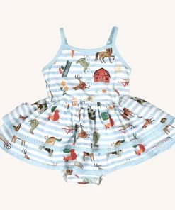 Girls Charming Mary Daisy Farm Bubble