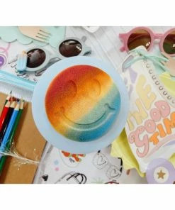 Mama Bear Organics Girls Rainbow Smiley Face Bath Bomb