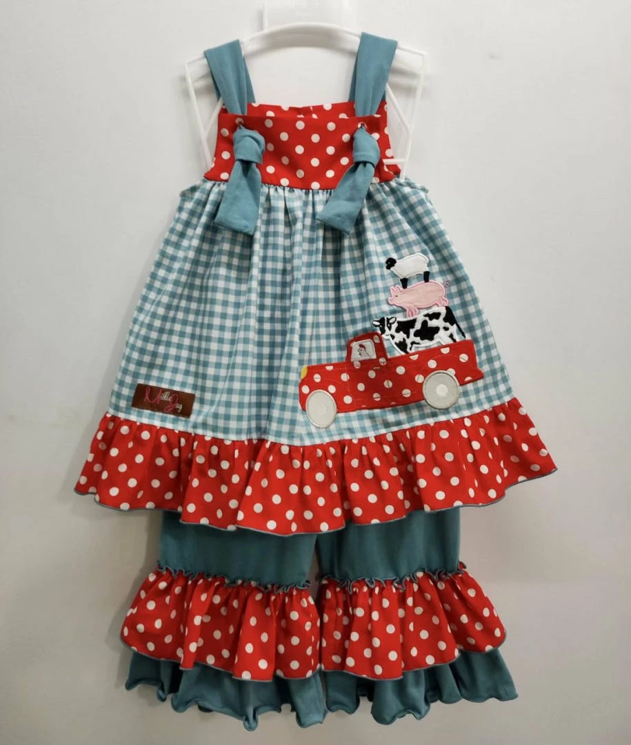 Top 10 π Girls Millie Jay Barn Yard Friends Ruffle Pant Set π₯° 3 Girls Millie Jay Barn Yard Friends Ruffle Pant Set