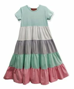 Millie Jay Color Block Pastel Maxi Dress