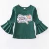 Honeydew Merry Christmas Green Flare Top