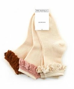 Hot Sale π Little Stockings Company π§ Girls Little Stockings Co 3 Pack Midi Lace Sock π₯ 13 Little Stockings Company Girls Little Stockings Co 3 Pack Midi Lace Sock