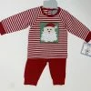 Boys Three Sisters Santa Face Pant Set