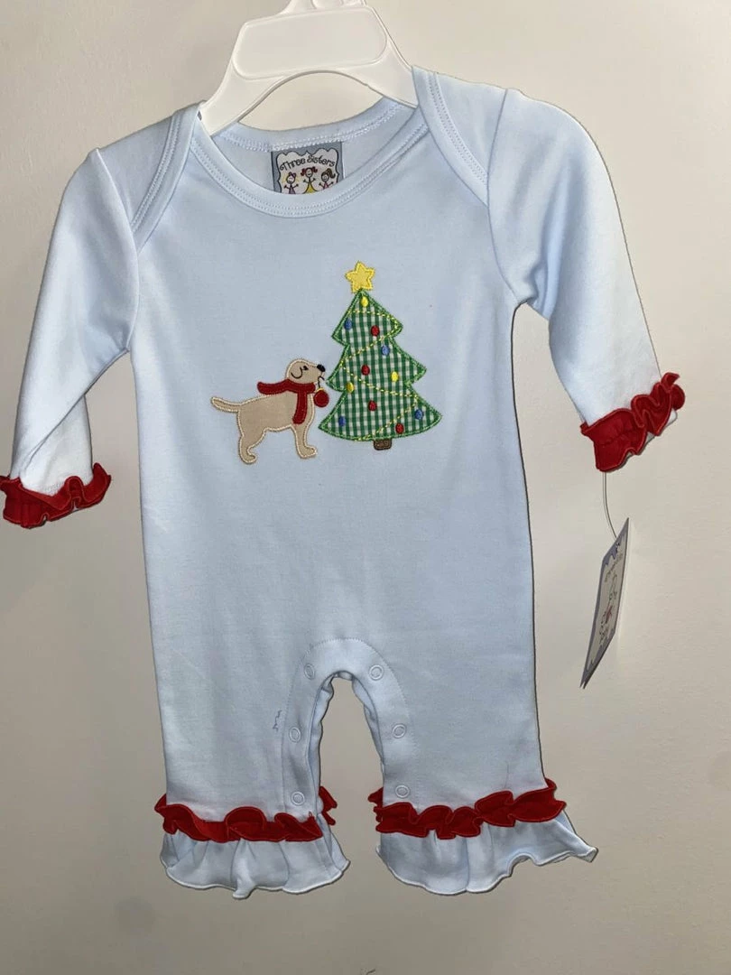 Buy π Three Sisters π Christmas Helper Ruffle Romper β¨ 3 Three Sisters Christmas Helper Ruffle Romper