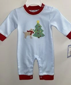 Three Sisters Christmas Helper Boys Romper