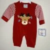 Three Sisters Reindeer Lights Romper