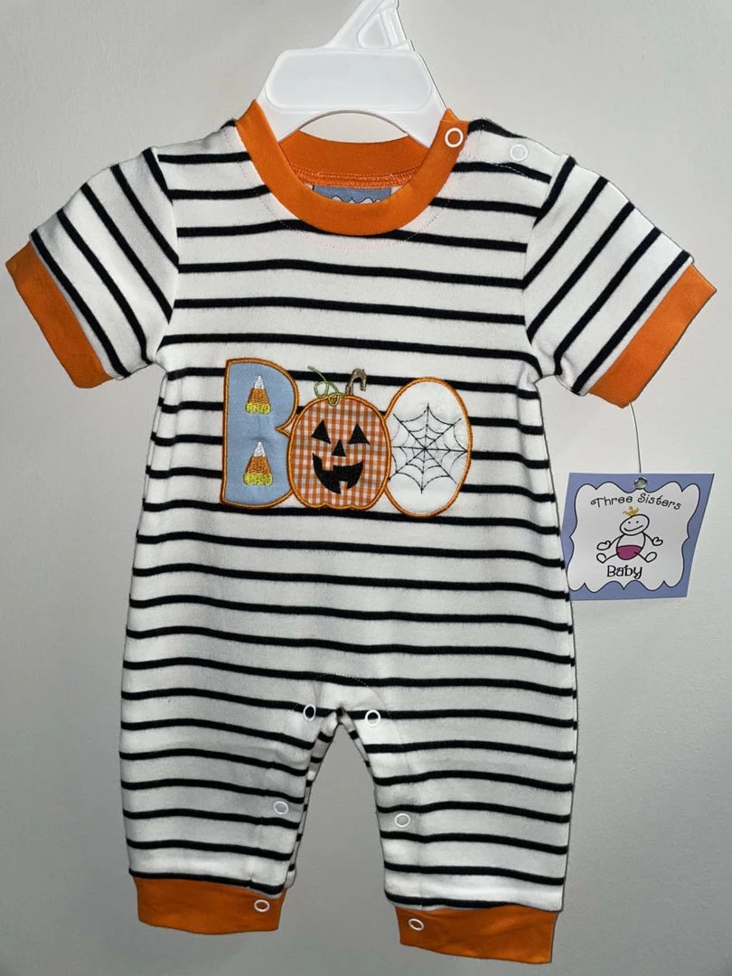 Cheapest π€© Three Sisters Boo Boys Romper π 3 Three Sisters Boo Boys Romper