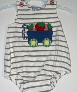 Three Sisters Baby Boys Strawberry Wagon Bubble