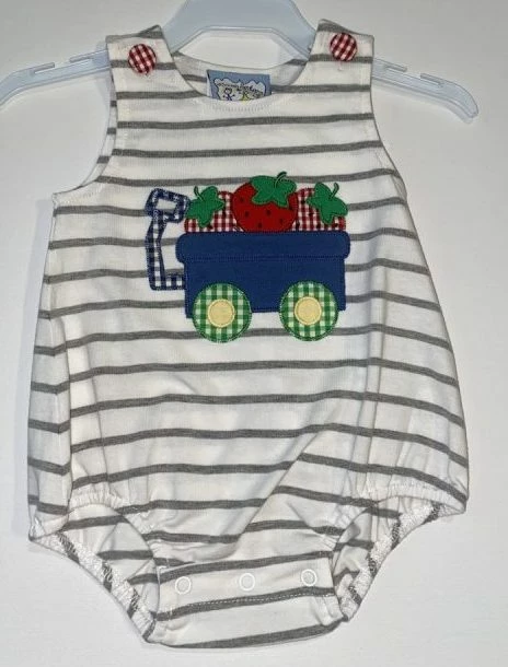 Wholesale π Three Sisters Baby Boys Strawberry Wagon Bubble π€© 3 Three Sisters Baby Boys Strawberry Wagon Bubble