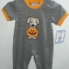 Best Sale 💯 Three Sisters Puppy Pumpkin Boys Romper 🎁 2 Three Sisters Puppy Pumpkin Boys Romper