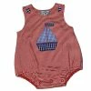 Three Sisters Baby Boys Red Sailboat Bubble