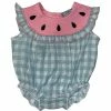 Three Sisters Baby Watermelon Check Bubble Baby Clothes