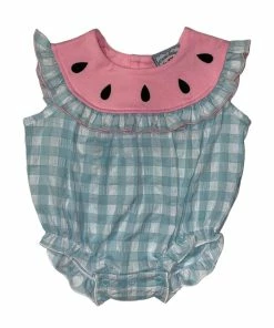 Three Sisters Baby Watermelon Check Bubble Baby Clothes