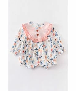 Honeydew Pink Floral Button Bubble